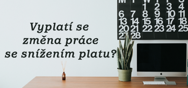 Vyplatí se změna práce se snížením platu?